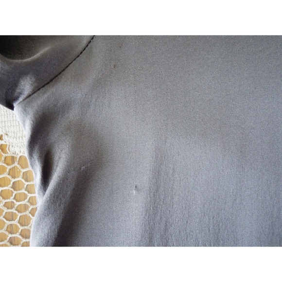 Kristensen du Nord Grey Satin Silk Cocoon Dress L - Picture 4 of 6